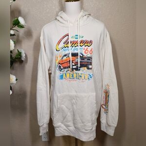 Chevrolet Camaro ’66 Graphic Hoodie GM Licensed Cream Pullover Sweatshirt